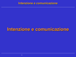 Intenzione e comunicazione