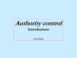 Authority control