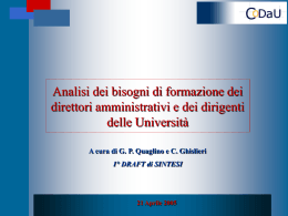 periti_analisi_dei_bisogni - Università degli Studi di Ferrara