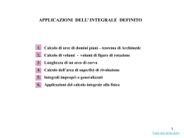 IL CALCOLO INTEGRALE