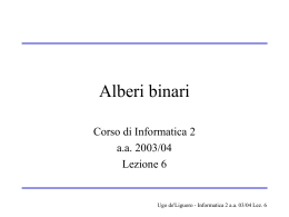 Alberi binari - Dipartimento di Informatica