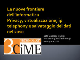 Introduzione - 3CiME Technology Srl