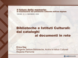 Slide E. Gay - CSI Piemonte