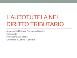 autotutela - Università di Urbino