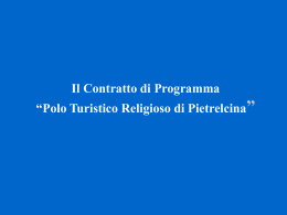 Contratto di programma “Polo Turistico Religioso di Pietrelcina”