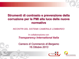 PROGRAMMA INTEGRITA` Private Sector