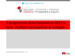 - Undicesima Conferenza Nazionale di Statistica