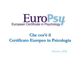 Presentazione di EuroPsy ()