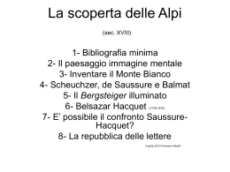 Il nome della montagna