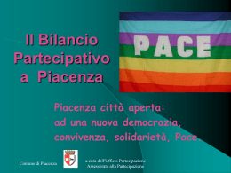 Il Bilancio Partecipativo a Piacenza