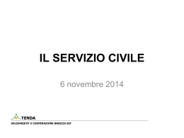 Il servizio civile - Confcooperative Brescia