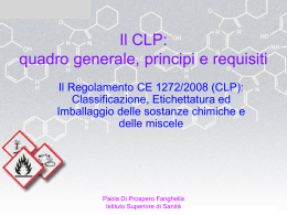 Il CLP: quadro generale, principi e requisiti