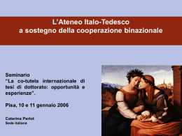 L`Ateneo Italo-Tedesco a sostegno della cooperazione binazionale