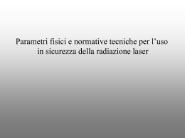 Laser di Classe 1 - Istituto Nazionale di Ottica