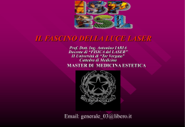 LASER in Medicina Estetica - L`isola dei giovani Medici