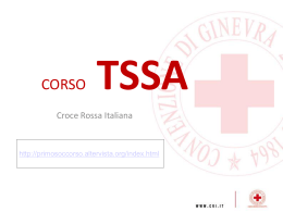 PRESENTAZIONE TSSA 2012 - CRI