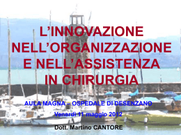 U.O. FORMAZIONE DEL PERSONALE - Societ&agrave; Triveneta di Chirurgia