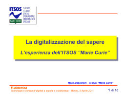 La digitalizzazione del sapere