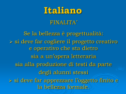 Italiano - Collegio Bianconi