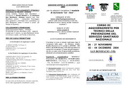 26-27/11/2004 Corso ECM San Bonifacio (VR)