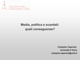 Media politica e scandali