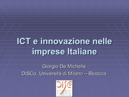 ICT e innovazione nelle imprese italiane