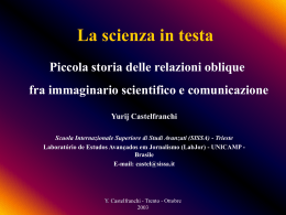 Science Journalism today - Universit&agrave; degli Studi di Trento
