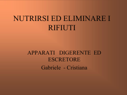 NUTRIRSI ED ELIMINARE I RIFIUTI - Istituto comprensivo Carpi Nord