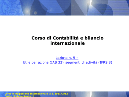 settore di attivit&agrave;