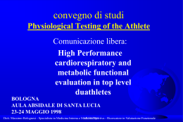 Physiological Testing of the Athlete