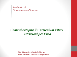 CV-lettera motivazionale