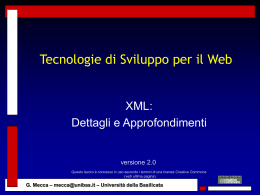 Dettagli e Approfondimenti () - Corso di Laurea in Informatica
