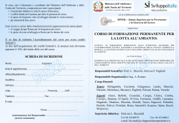 corso di formazione permanente per la lotta all`amianto