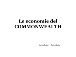 Le economie del Commonwealth. Ricerca studenti (vnd.ms