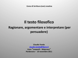 Il testo filosofico_2011-12