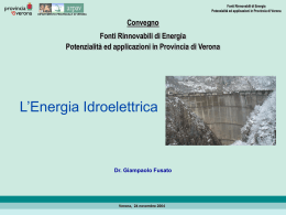 L`Energia Idroelettrica