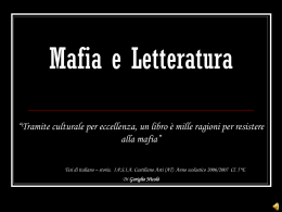 Mafia e Letteratura