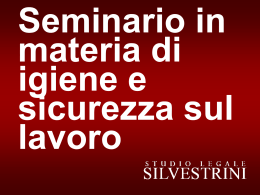 Seminario 2009 - Studio Legale Silvestrini
