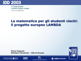il progetto europeo LAMBDA