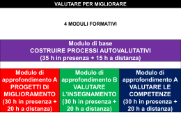 Valutare l`insegnamento - Chiesa Cattolica Italiana