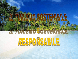 vedi presentazione - Turismo Sostenibile