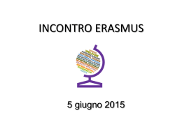 Incontro vincitori erasmus 2015-16