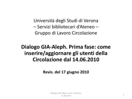 ID GIA - Università degli Studi di Verona