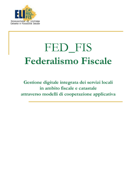 Presentazione Generale FED_FIS