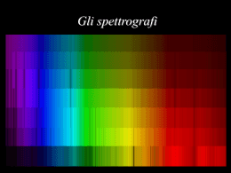 Gli spettrografi
