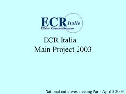 ECR Italia Main Project 2003