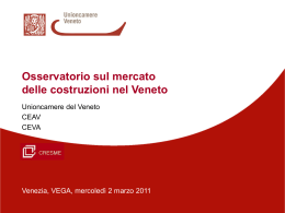 Osservatorio sul mercato delle costruzioni nel Veneto
