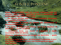 Fonti e FONTANE Presentazione di PowerPoint
