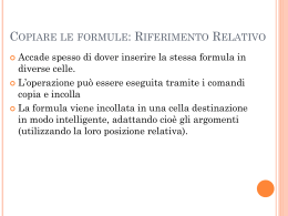 Lezione 2 excel