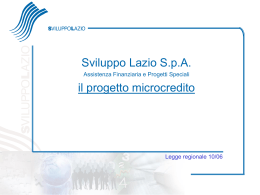 un`iniziativa della Regione Lazio